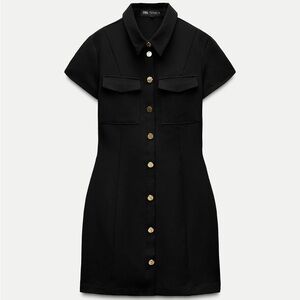 COPY - Zara gold button down dress
